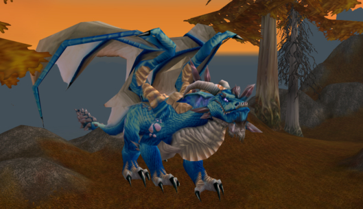 Der Blaudrache auf der Suche nach verzauberten Objekten